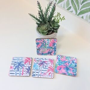 Set Of 4 Homemade Lilly Pulitzer Coasters